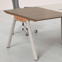 Table de conférence moderne et simple, poste de travail de bureau, table de formation et de discussion, ensemble table et chaises pour espace de bureau