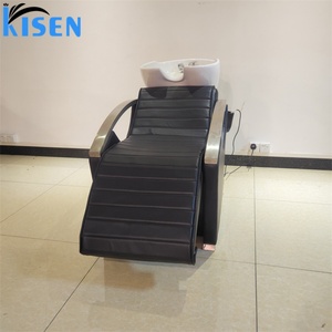 Sillón de Peluquería Kisen de Lujo, Ajustable, de Cuero PU, con Masaje y Reclinación Eléctrica, para Uso Comercial en Salones de Belleza - Product Image 5