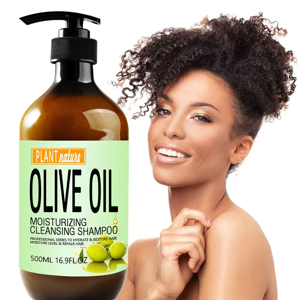 Wholesale Natural Hair cleaning Products Olive Oil Shampoo Moisturizing Anti-dandruff Hair Shampoo