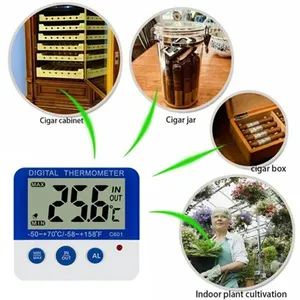 Thermomètres numériques pour réfrigérateur et congélateur avec indicateur à LED, fonction d'alarme, outil de mesure 1.5V - Product Image 3