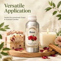 Olio Concentrato Profumato per Candele: Rosa, Lavanda, Sandalo, Vaniglia, Timo - Fragranza per Paraffina e Cera di Soia, Produzione di Candele a Colonna e Saponi