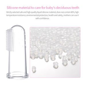 Cepillo de dientes de silicona para bebés, cepillo de dientes de dedo suave para entrenamiento de la dentición, cepillo de dientes de silicona para niños - Product Image 4