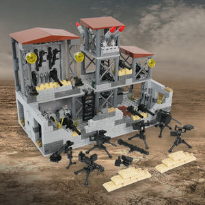 MOC Militaries Arsenal Scene, <span class=keywords><strong>Kit</strong></span> de Construcción de Posiciones de Batería, Ladrillos de Modelo de Guerras, Juguetes Educativos Creativos DIY para Niños MOC5088 - Product Image 2