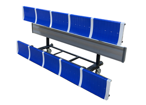 Gradas Móviles <span class=keywords><strong>de</strong></span> Dos Filas <span class=keywords><strong>de</strong></span> Aluminio y Acero para Campos <span class=keywords><strong>de</strong></span> Fútbol, Gradas Removibles y Duraderas para Gimnasios, Bancos para Espectadores - Product Image 3