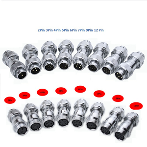 Großhandel IP67 Wasserdichter Staubdichter Avionik-Stecker und -Buchse Mehradriger Verbinder <span class=keywords><strong>2</strong></span>/3/4/5/6/7/9/12-polig M22 Rundsteckverbinder - Product Image 2