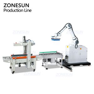 ZONESUN ZS-FXMD2 Línea de Producción de Paletización y Sellado Automático de Cajas de Cartón Flexible de Final de Línea, Robot Colaborativo de Apilamiento - Product Image 6