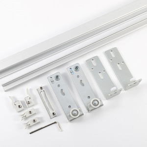 Aluminum <b>Sliding</b> Door Track 1m 2m 3m High Strength For Cabinet Furniture Display Case Hardware - Product Image 4