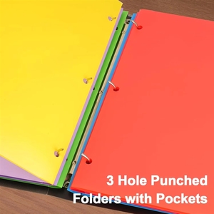 Sac à documents en plastique PP recyclable avec poche, couleurs et logo personnalisables pour les entreprises, les écoles et les bureaux - Product Image 2
