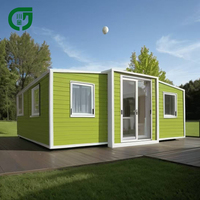 Modulaire moderne 20 pieds préfabriqué Miniature verre Mobile Office Ready-Made Kit Set Cabin Home-Container House for Bedroom Use