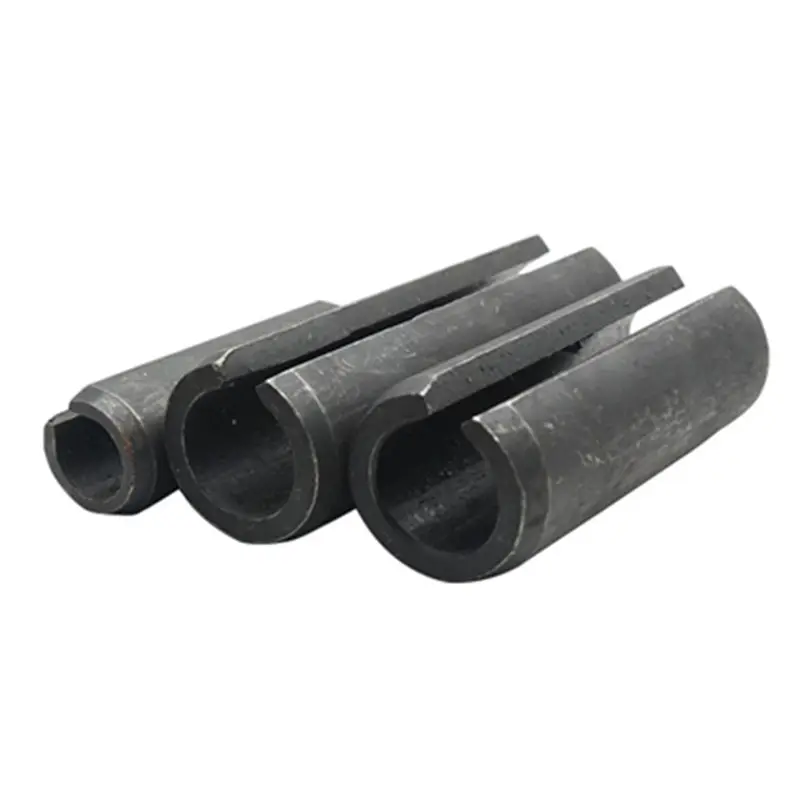 Slotted Spring Tension Pins Roll Pin 5mm-10mm Black Zinc Plated Steel DIN 1481