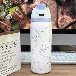 Botella de Agua Personalizada de 24/32 Oz, con Aislamiento al Vacío de Acero Inoxidable 304, Aislamiento Térmico de 6-12 Horas, Taza de Camping - Product Image 4