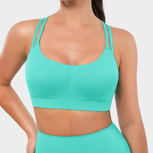 Reggiseno sportivo Vractive traspirante con spalline incrociate sulla schiena, supporto medio, <span class=keywords><strong>per</strong></span> yoga e palestra da donna - Product Image 4