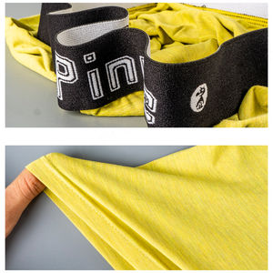 Offre Spéciale Caleçons pour Hommes Caleçons Fabricant Angle Plat Premium Solide Long Logo Personnalisé Sous-Vêtements pour Hommes en Fibre de Bambou - Product Image 4