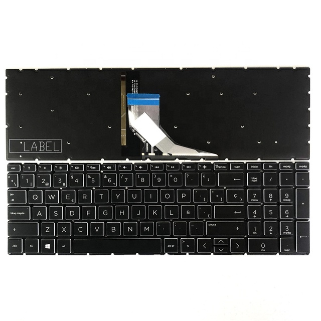 SP Backlit Laptop Keyboard for HP 15-DA 15-CX 15-CS 15-DK 15-DF 15-CR 15t-da Spanish Notebook PC Keyboards Latin New V162602NS1