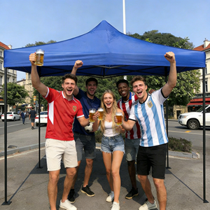 <span class=keywords><strong>Carpa</strong></span> Comercial Plegable Azul Roja Blanca 2x2 <span class=keywords><strong>2x3</strong></span> 3x3, Toldo Exterior Resistente 3x4.5 3x6 para Eventos y Mercados - Product Image 4