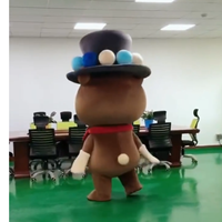 Disfraz de Mascota Personalizado de Monstruo con Triple Gol, Traje de Halloween para Adulto de Personaje de Dibujos Animados Rojo y Azul, Servicio OEM ODM Personalizado