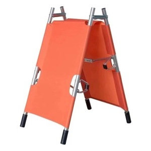 Aluminum Alloy Folding Stretcher Orange Color Portable Bi Fold Emergency Rescue Fire Exercise Industrial Grade Safety Gear - Product Image 2