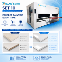 Machine de pulvérisation CNC 5 axes à mouvement alternatif pour l'étalonnage des surfaces en contreplaqué dans une usine de produits en bois