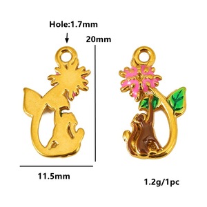 Pendentif en acier inoxydable de formes variées pour la fabrication de colliers, accessoires de bijoux DIY WLL257 - Product Image 3