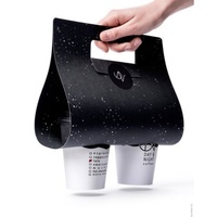 Porte-gobelet en papier personnalisé Tasse à café en papier Transporteur à emporter