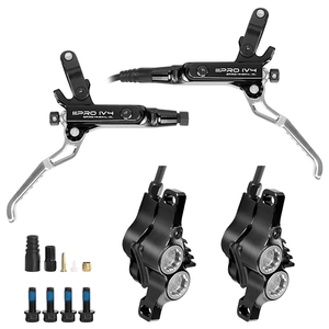 IIIPRO Fahrrad-Hydraulikscheibenbremse 850/1550mm Vorne und Hinten 4-Kolben Hydraulische CNC-Öldruckbremse für Mountainbikes XC DH AM - Product Image 3