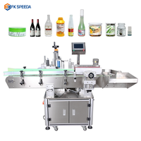 FK-803 2024 jual cepat botol kotak otomatis mesin pelabelan stiker putar dengan pencetak kode tanggal