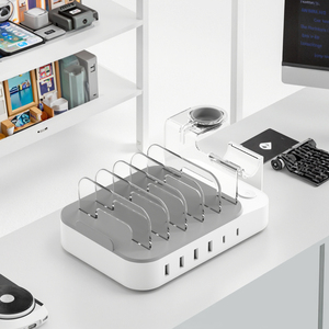 Bán buôn 50W hoạt động ngoài trời phổ công cộng sạc Dock trạm 4 USB 2 TYPE-C cổng ABS Chất liệu sạc nhanh - Product Image 3