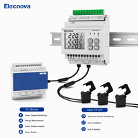Compteur d'énergie multicanal pour usine intelligente, multi-circuits, rail DIN, Modbus PD194Z-E24E
