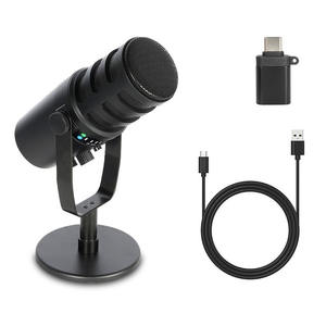 Microphone dynamique tout métal USB/XLR pour <span class=keywords><strong>podcast</strong></span> micro <span class=keywords><strong>MV7</strong></span> pour enregistrement de podcasting jeux en direct - Product Image 1