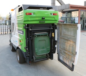 بطارية drivingall الديزل كنس كامل مغلقة فراغ 4x2 شاحنة شنت الهجين ماسحة طريق السعر - Product Image 3