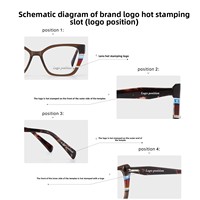 FP2236 Montures de lunettes en acétate à monture épaisse et cerclée, style Instagram, polyvalentes, tendance, œil-de-chat, transfrontalières Europe-Amérique