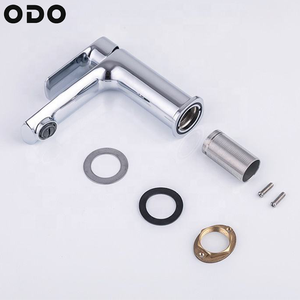 Grifo de agua fría y caliente para lavabo al por mayor, grifo de cocina, grifo de lavabo de acero inoxidable 304 con forma cuadrada negra mate para Baño - Product Image 4