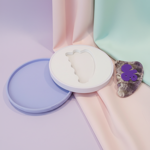 Boîte de rangement en silicone de qualité alimentaire personnalisée avec mousse EVA, étanche et écologique, pour outil de massage facial/oculaire, idéale comme cadeau - Product Image 1