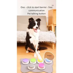 Botón de Comunicación para Mascotas de Calidad de Exportación, Personalizable con Voz, Entrenador de Comportamiento, Asociación de Palabras, Recompensa, <span class=keywords><strong>Aprendizaje</strong></span>, Ejercicio <span class=keywords><strong>Cognitivo</strong></span> - Product Image 1
