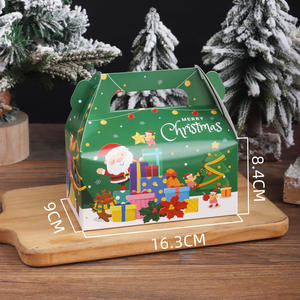 Caja de papel portátil para Cup Cake / Muffin / Candy / Cookies / Christmas Eve Apples 16,3*9*8,4 cm - Product Image 3