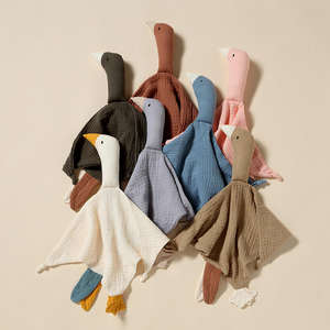 Copertina di Sicurezza Personalizzata di Alta Qualità per Neonati, Regalo per Bebè, 100% Cotone Organico Mussolina, Copertina di Sicurezza con Cigno - Product Image 1