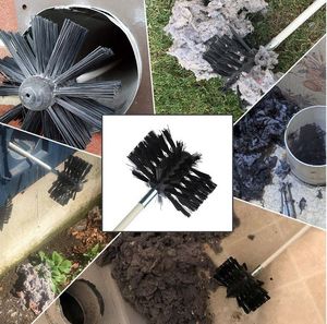 Kit <span class=keywords><strong>de</strong></span> brosses <span class=keywords><strong>de</strong></span> nettoyage pour conduit <span class=keywords><strong>de</strong></span> sécheuse Esaputti Industrial <span class=keywords><strong>de</strong></span> 4 <span class=keywords><strong>pouces</strong></span>, poils en acier inoxydable, longueur <span class=keywords><strong>8</strong></span>/12 pieds, pour cheminée et foyer, OEM - Product Image 5