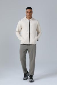 Factory wholesale Multiple colors Premium Breathable Full-<b>Zip</b> <b>Hooded</b> Athletic Jacket Men's Quick-Dry Activewear Outerwear - Product Image 3