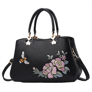 Bolso de Mano de Moda para Mujer, Diseño de Flores de Dibujos Animados, Piel Sintética, Cierre de Cremallera, Alta Calidad, Marca <span class=keywords><strong>MU</strong></span>, Venta al Por Mayor, Último Modelo 2026 - Product Image 1