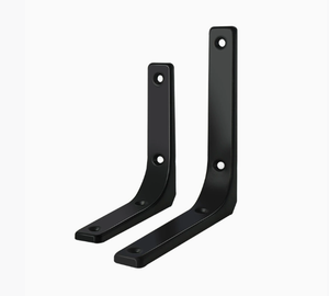 2pcs Heavy Duty Wall <strong>Brackets</strong> 30x30mm <strong>Black</strong> Iron <strong>Shelving</strong> <strong>Brackets</strong> - Product Image 2