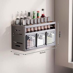 Multifunction Rotate Storage Box Food Spice Bottle Shelf Kitchen Rotating Canned Food Storage <b>Rack</b> - Product Image 6