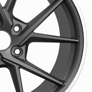 Ruedas de Alto Rendimiento en Gris Metálico con Diseño en Y - Monobloque Forjado Ultraligero para Autos Deportivos - Product Image 4