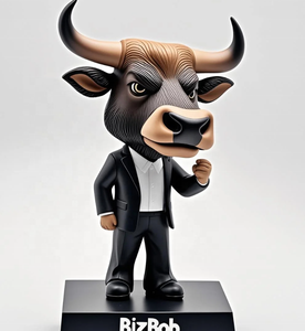 رأس حيوان ملتوي Bobblehead الراتنج-زينة عطلة فريدة من نوعها ومكتب الحسنات - Product Image 5