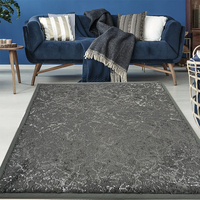 Tapis en velours PV de style moderne, procédé argenté chaud, doux pour salon, chambre à coucher, tapis pour bébé