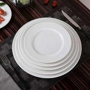 Ventes en gros de plats en céramique blanche, platos de loza blancos, juego de vajilla/ - Product Image 3
