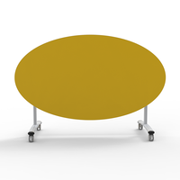 MUOSEN espace de travail ovale pliant mobilier de bureau bureau salle de réunion bureau salle de formation table poste de travail exécutif
