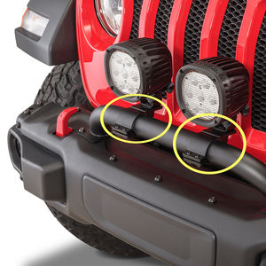 Winch Guard Light Montage halterung für 2018-2020 Jeep Wrangler JL & Gladiator JT 2 Zoll Schlauch halterungen - Product Image 4
