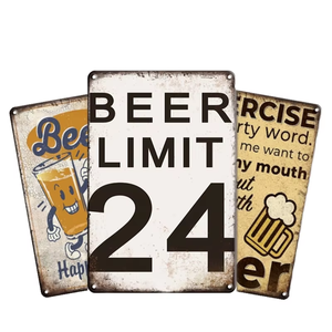 Letrero Metálico Personalizado de Estilo Vintage para Publicidad de Café, Cerveza o Garaje, Placa Decorativa de Metal para Pared - Product Image 5