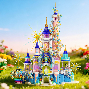 En stock, vente en gros, jouets de construction de château de rêve pour filles, ensemble de construction de <span class=keywords><strong>palais</strong></span> de rêve, cadeaux d'anniversaire créatifs pour enfants - Product Image 4