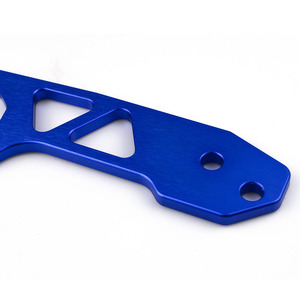 Gancho de remolque de aluminio JDM para Honda Fit GK5, parachoques trasero azul, montaje de 2 orificios - Product Image 3